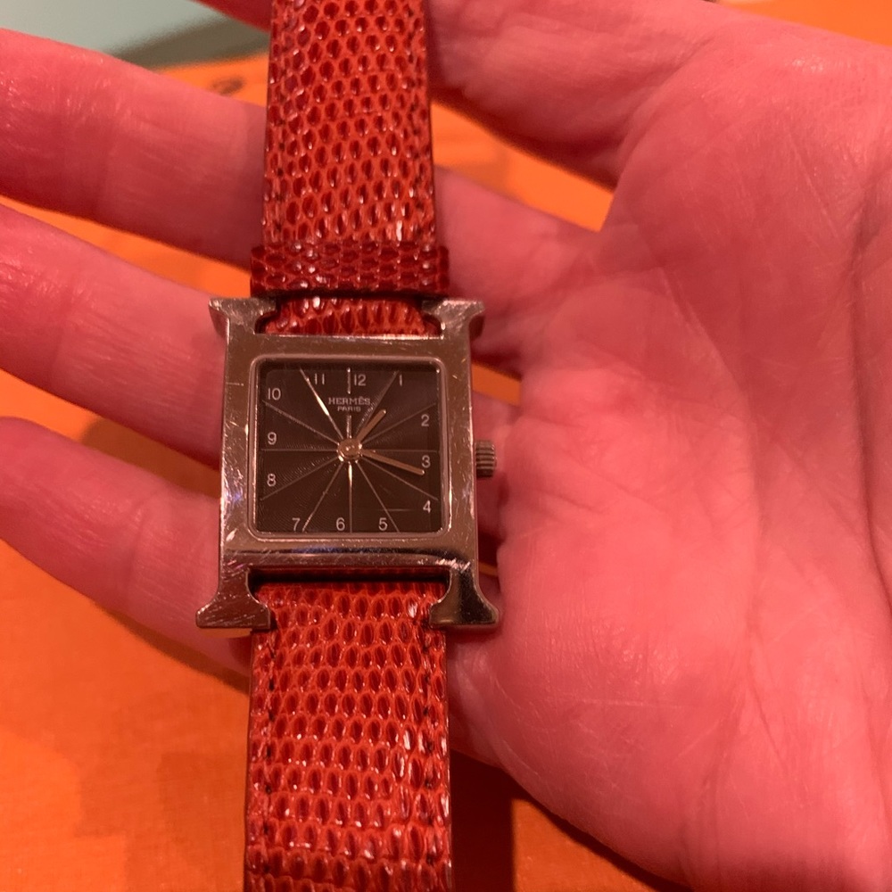 Hermès Exotic Lizard Watch!